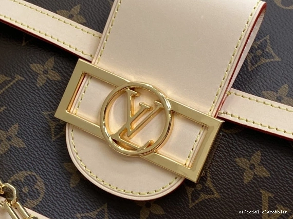 Official oldcobbler VUITTON LOUIS DAUPHINE-28*20*11CM 0807